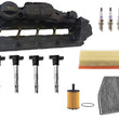 Valve Cover Ignition Coils Spark Plugs & Filters For Audi A3 Diesel 2.0L 10-13