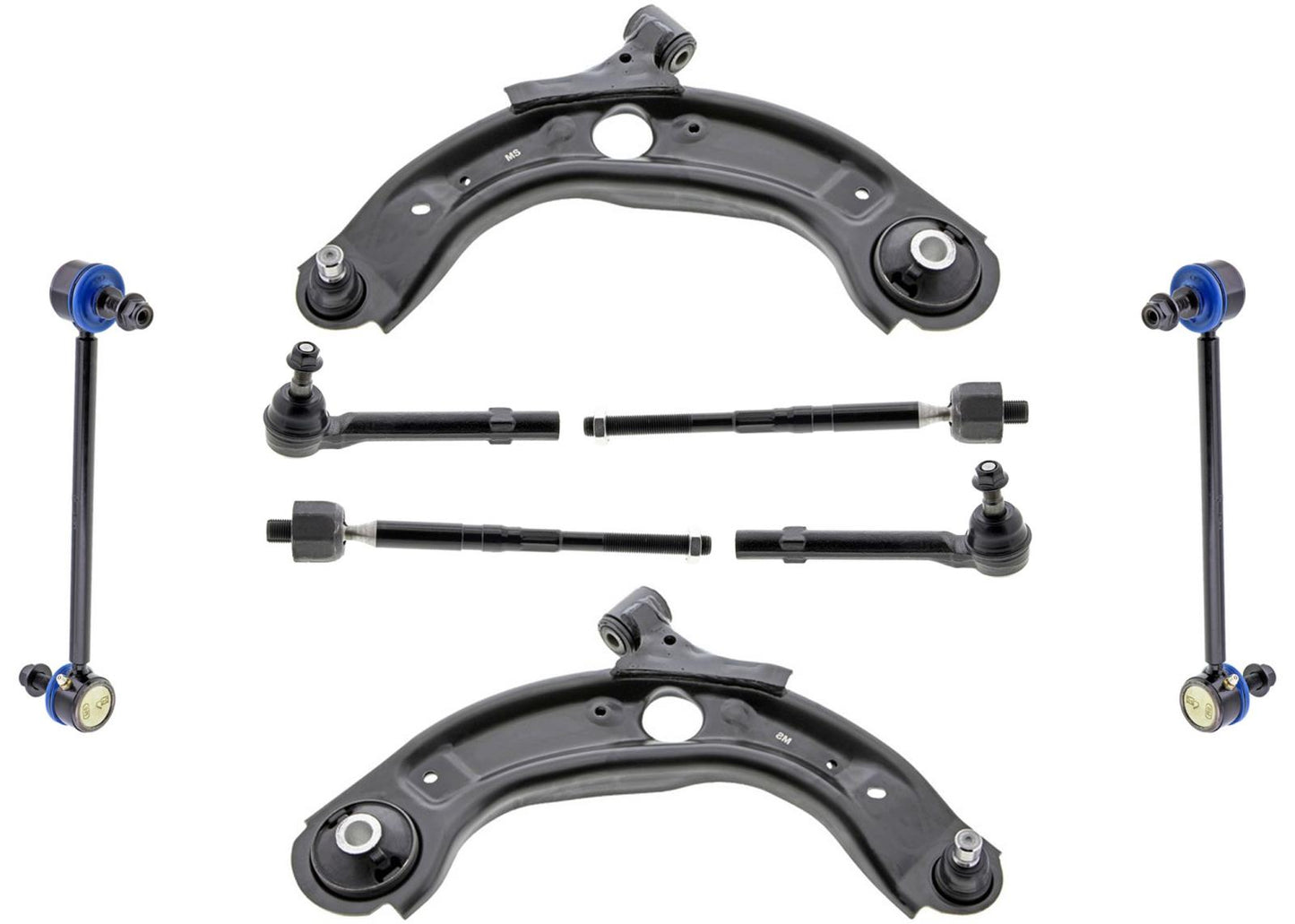 Front Mevotech Lower Control Arms Tie Rods & Links For Mazda CX-3 2016-2021