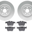 Rear Coated Disc Brake Rotors & Pads for Volvo XC90 16-24 340MM Larger Rotor
