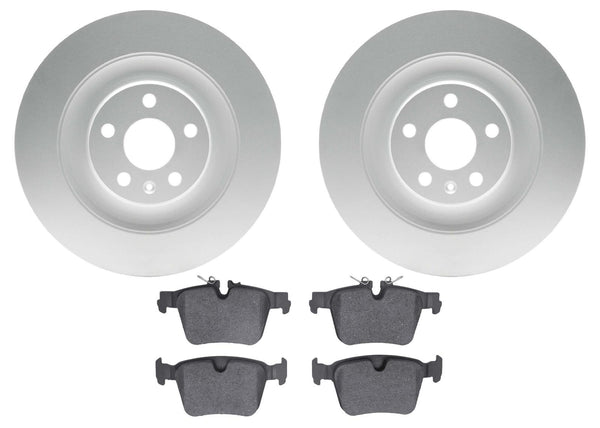 Rear Coated Disc Brake Rotors & Pads for Volvo XC90 16-24 340MM Larger Rotor