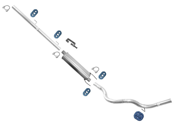 Muffler Exhaust System For Ram Pick Up 1500 2006-2008 3.7 4.7 140.5 Inch w/ base