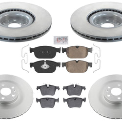 Coated Disc Brake Rotors & Brake Pads for Volvo XC90 16-24 366MM & 340MM Option