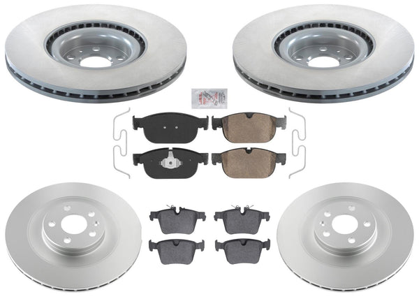 Coated Disc Brake Rotors & Brake Pads for Volvo XC90 16-24 366MM & 340MM Option