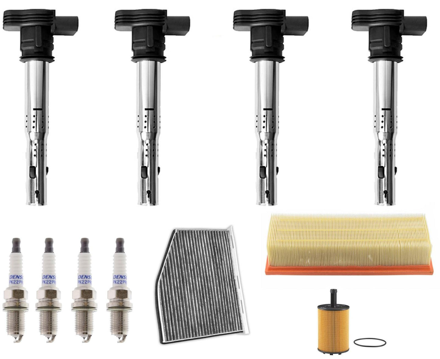 Direct Ignition Coils Spark Plugs & Filters For Audi A3 Diesel 2.0L 2010-2013