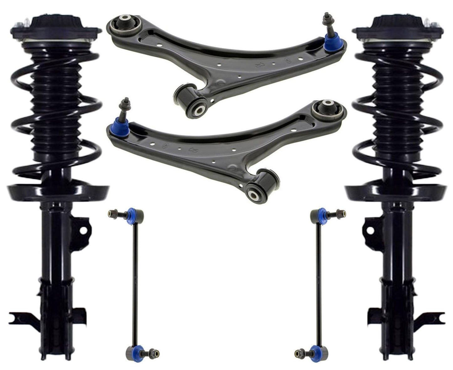 Front Struts Control Arms & Links For Trailblazer 2021-2024 All Wheel Drive