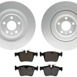 Rear Coated Disc Brake Rotors & Brake Pads for Polestar 2 2021 2022 2023 2024