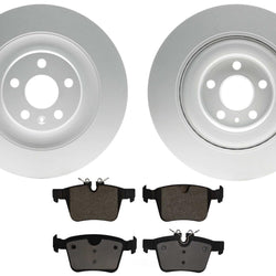 Rear Coated Disc Brake Rotors & Brake Pads for Polestar 2 2021 2022 2023 2024