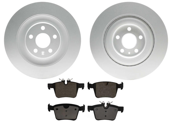 Rear Coated Disc Brake Rotors & Brake Pads for Polestar 2 2021 2022 2023 2024