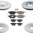Coated Disc Brake Rotors & Brake Pads for Polestar 2 Base 2021 2022 2023 2024