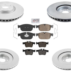 Coated Disc Brake Rotors & Brake Pads for Polestar 2 Base 2021 2022 2023 2024