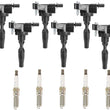 6 Direct Ignition Coils & Spark Plugs For Cadillac CT6 3.0L 2016 2017 2018