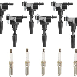 6 Direct Ignition Coils & Spark Plugs For Cadillac CT6 3.0L 2016 2017 2018