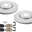 Front Coated Disc Brake Rotors & Ceramic Pads for Dodge Hornet 2023 2024 2025
