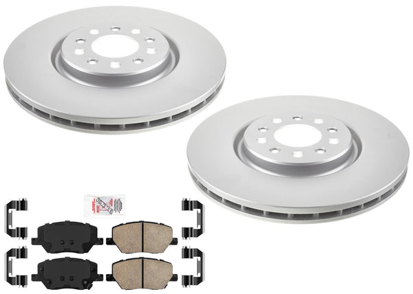 Front Coated Disc Brake Rotors & Ceramic Pads for Dodge Hornet 2023 2024 2025