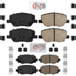 AME Front Rear Ceramic Disc Brake Pads Hardware for Dodge Hornet 2023 2024 2025