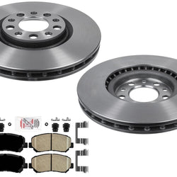 Carbon Performance Front Brake Rotors Brake Pads for Dodge Dart 2013 2014 2016