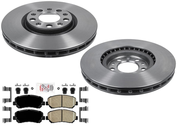 Carbon Performance Front Brake Rotors Brake Pads for Dodge Dart 2013 2014 2016