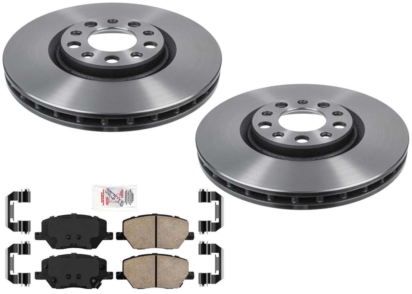 Carbon Performance Front Brake Rotors Brake Pads for Fiat 500X 2016 2018 2021