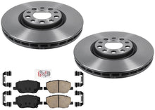 Carbon Performance Front Brake Rotors Brake Pads for Fiat 500X 2016 2018 2021