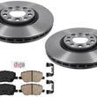 Carbon Performance Front Brake Rotors Brake Pads for Fiat 500X 2016 2018 2021