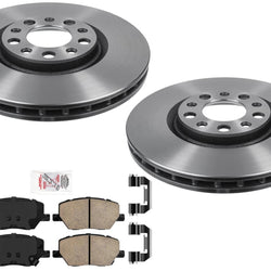 Carbon Performance Front Brake Rotors Brake Pads for Fiat 500X 2016 2018 2021