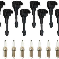 Direct Ignition Coils & Spark Plugs For Infiniti FX45 4.5L 2003 2004 2005 2008
