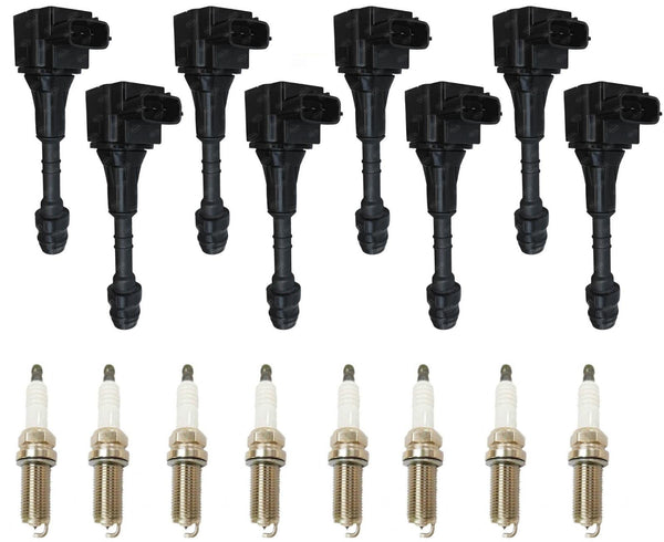 Direct Ignition Coils & Spark Plugs For Infiniti FX45 4.5L 2003 2004 2005 2008
