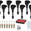 Ignition Coils Spark Plugs & Filters For Infiniti FX45 4.5L 2003 2004 2005 2008