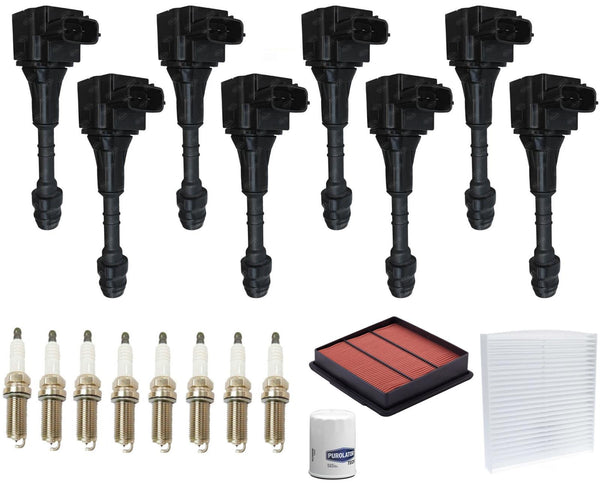 Ignition Coils Spark Plugs & Filters For Infiniti M45 4.5L 2006 2007 2008 2010