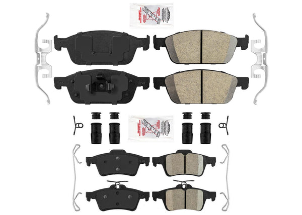AME Front & Rear Ceramic Brake Pads for Ford Focus ST Turbo 15 2016 2017 2018