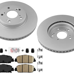 Front Improved Coated Disc Brake Rotors & Pads For Honda HR-V 2016 2020 2022
