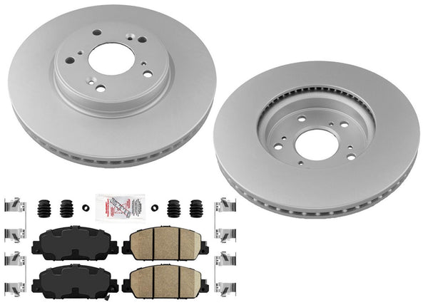 Front Improved Coated Disc Brake Rotors & Pads For Honda HR-V 2016 2020 2022
