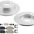 Rear Coated Brake Rotors & Ceramic Brake Pads Fits 2016 2017 2020 2022 Honda HR-V
