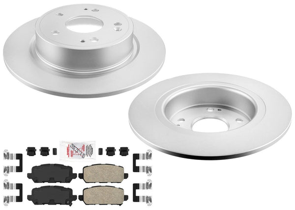 Rear Coated Brake Rotors & Ceramic Brake Pads Fits 2016 2017 2020 2022 Honda HR-V