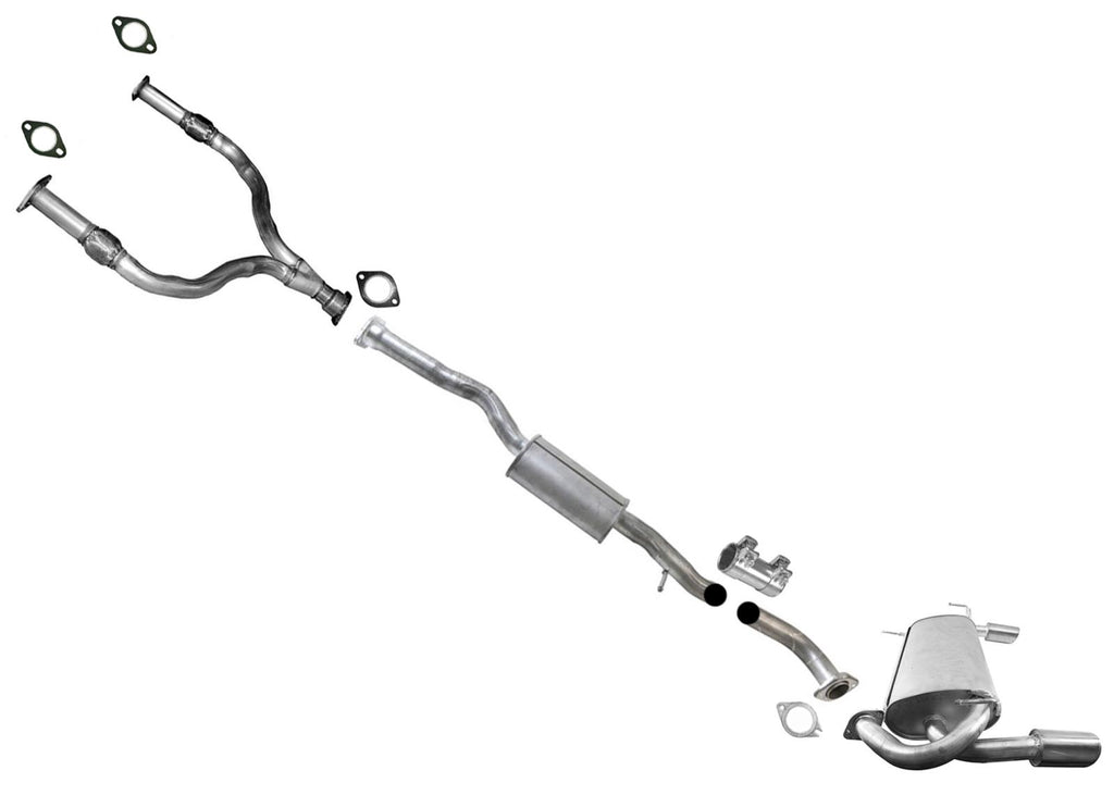 Fx35 Rear Diffuser Y Pipe Resonator Pipe Rear Muffler Exhaust System for Infiniti FX35 20 ...