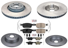 Coated Disc Brake Rotors & Brake Pads for Lincoln MKC 2015 2016 2017 2018 2019