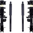 Front Struts Assembly & Complete Rear Shocks Absorber For Nissan Leaf 2011-2024