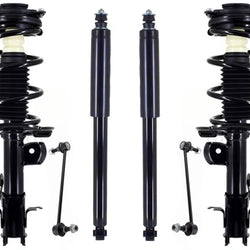 Front Struts Links & Complete Rear Shocks Absorber For Nissan Leaf 2011-2024