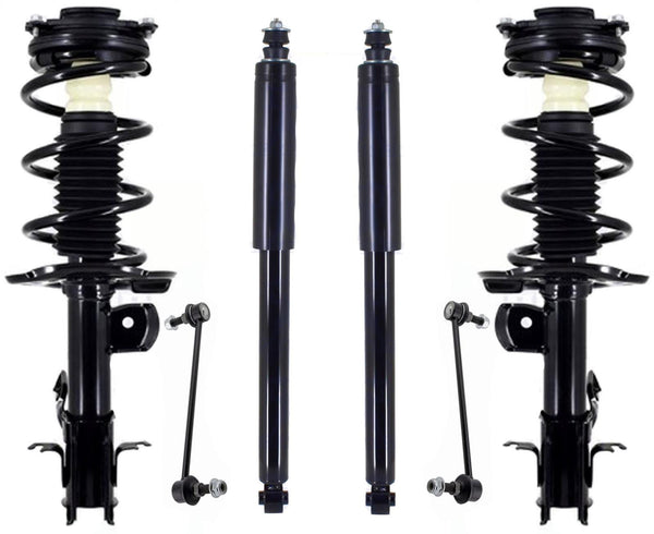 Front Struts Links & Complete Rear Shocks Absorber For Nissan Leaf 2011-2024