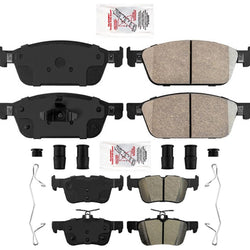 Front & Rear AME Disc Brake Pads for Lincoln MKC 2015 2016 2017 2018 2019