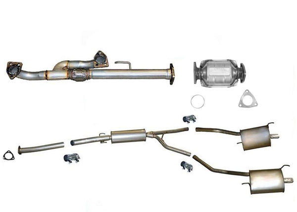 Front Y Pipe Rear Converter Middle Resonator Mufflers For Honda Pilot 2009-2012