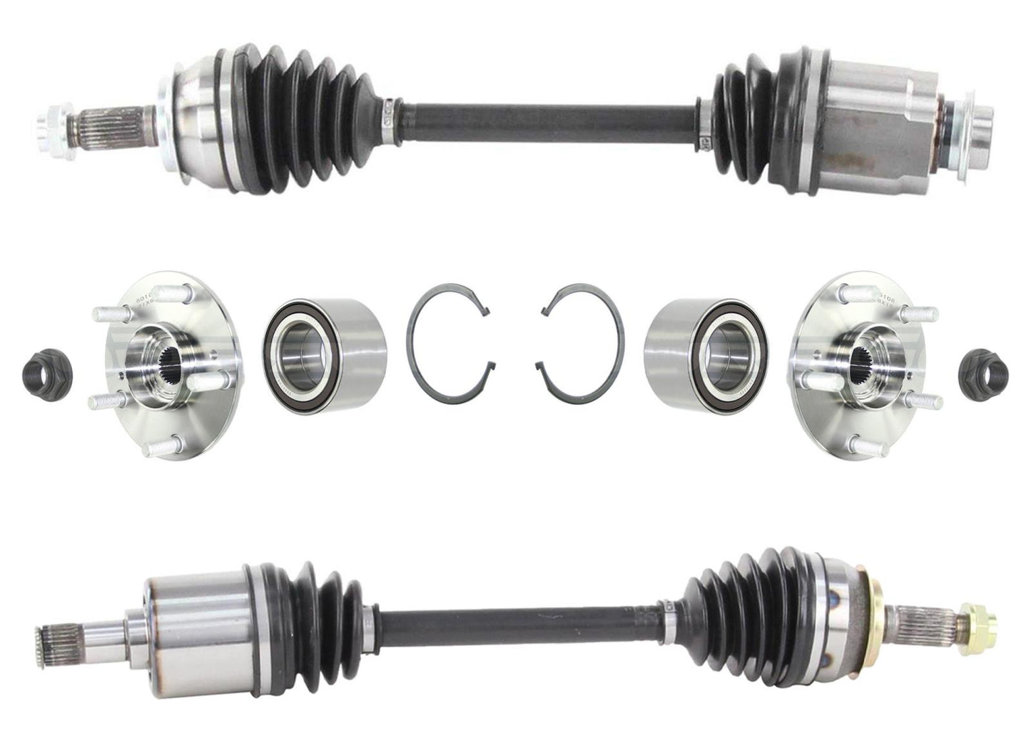 06-11 Civic 1.8L With 5 Speed Manual Trans 2/ L & R CV Axles All Tested