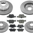 Front & Rear Disc Brake Rotors Ceramic Disc Brake Pads For BMW Z4 2009 2010