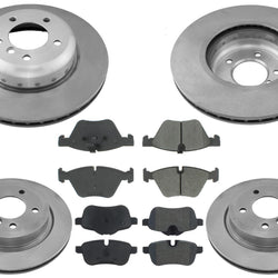Front & Rear Disc Brake Rotors Ceramic Disc Brake Pads For BMW Z4 2009 2010