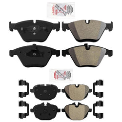 F & R Semi Metallic Disc Brake Pads For BMW Z4 35is 35IS 2011 2012 2014 2016