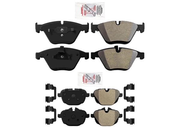 F & R Semi Metallic Disc Brake Pads For BMW Z4 35is 35IS 2011 2012 2014 2016