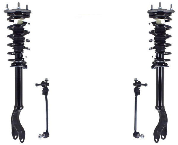 Front Struts & Links For Mercedes Benz C300 2015-2020 4Matic W/O Airmatic Susp