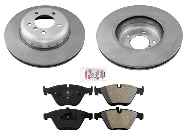 Front Disc Brake Rotors Metallic Disc Brake Pads For BMW Z4 35is 35IS 2011-2016