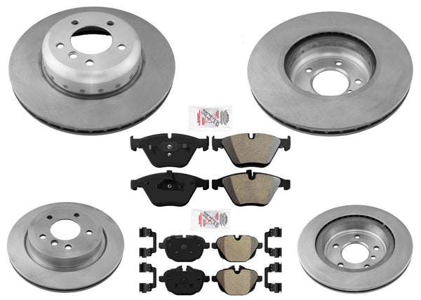 F & R Disc Brake Rotors Metallic Disc Brake Pads For BMW Z4 35is 35IS 2011-2016