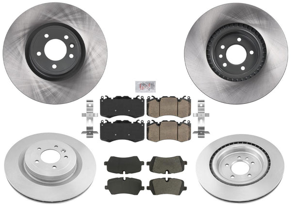 Front & Rear Brake Rotors Pads For Range Rover 2013-2021 W/ Brembo Supercharged